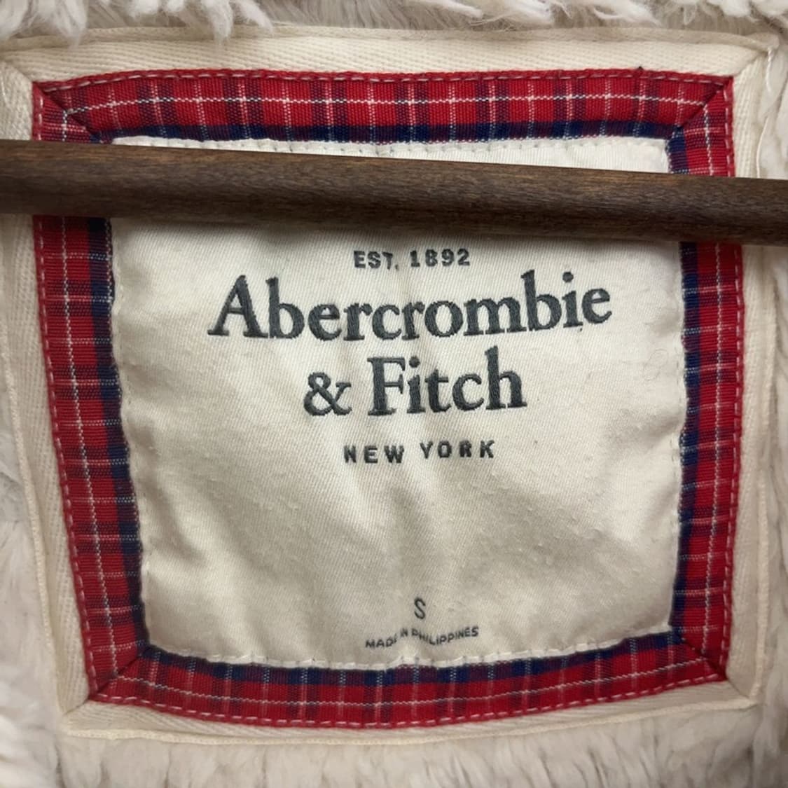 아베크롬비 올드스쿨 빈티지 스펠로고 양털 후드집업 S C07648 상품이미지5