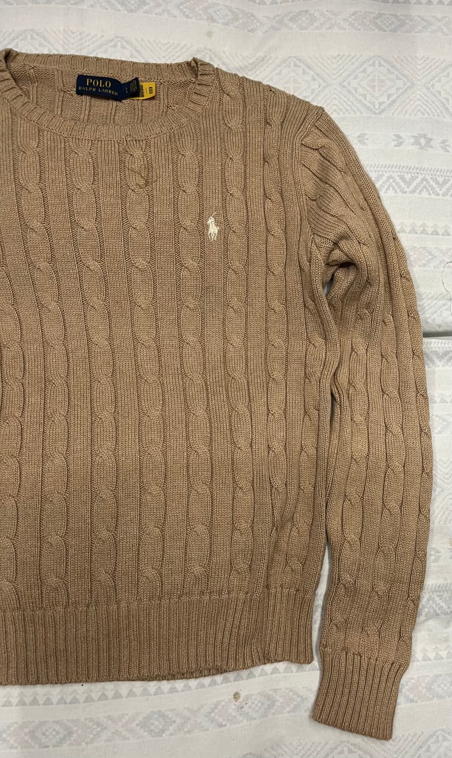 폴로 랄프로렌 케이블 니트 브라운 상품이미지3