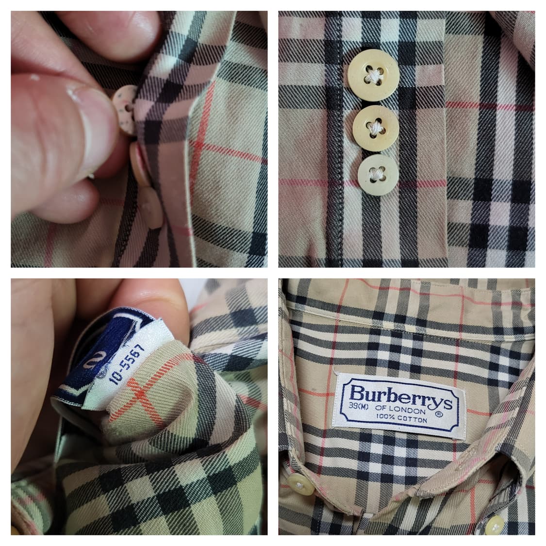 (M) 버버리셔츠 Burberrys 노바체크 버버리체크셔츠 상품이미지10