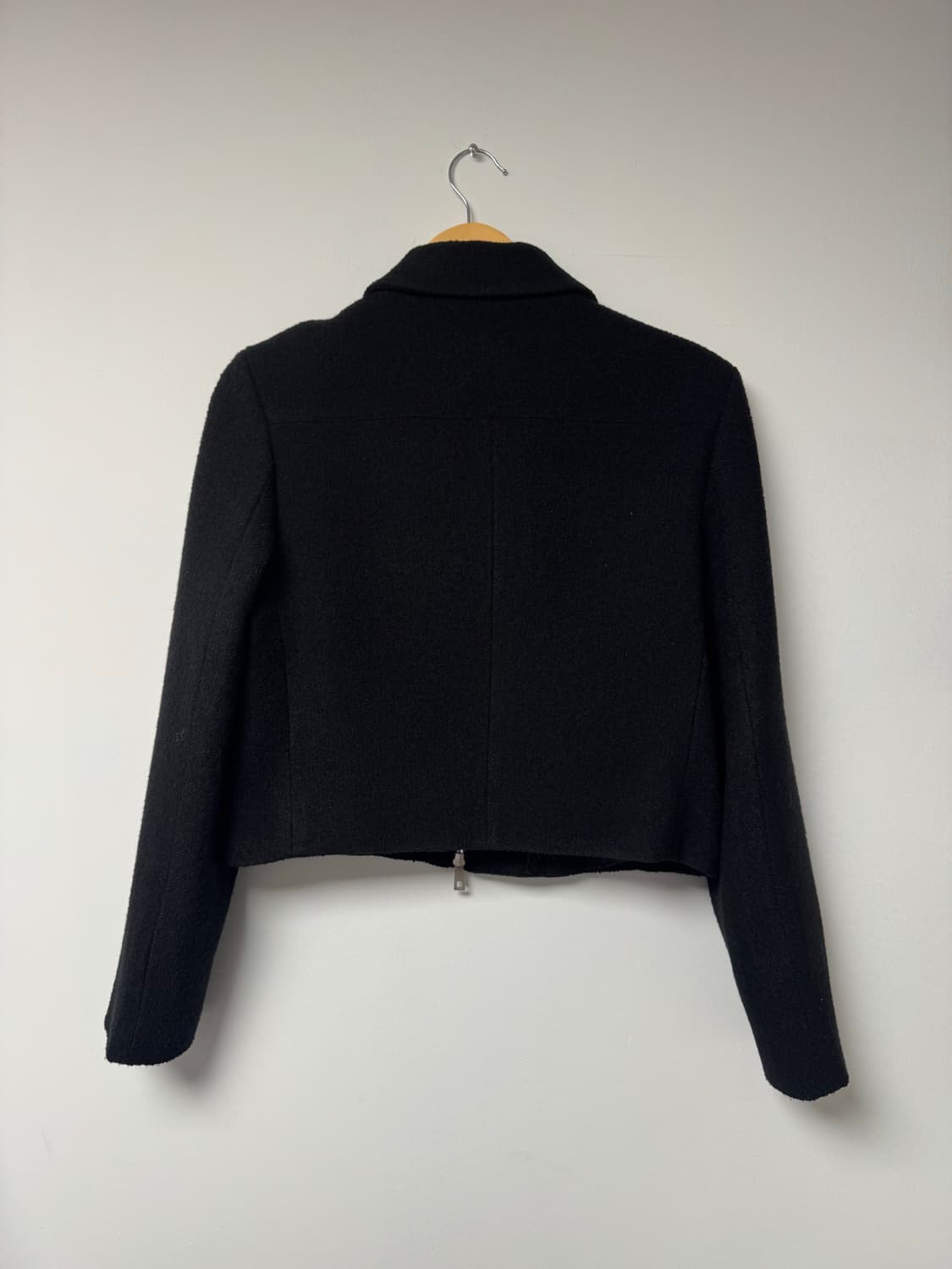 notia 노티아 울 핸드메이드 블랙 집업 자켓 아우터 S 상품이미지9