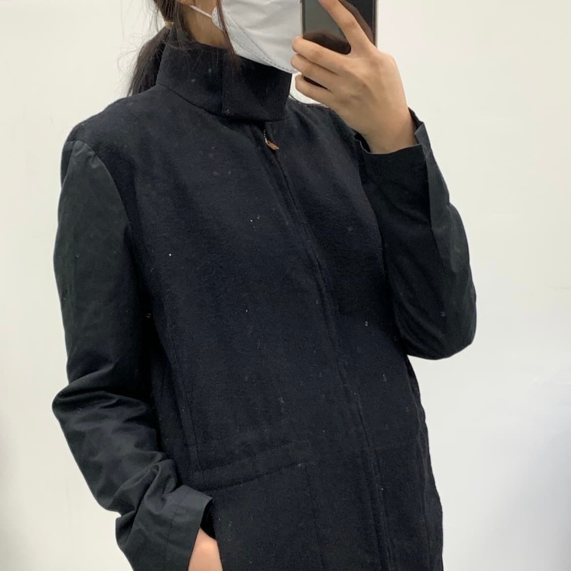 MM6 마르지엘라 하이넥 코트 상품이미지3