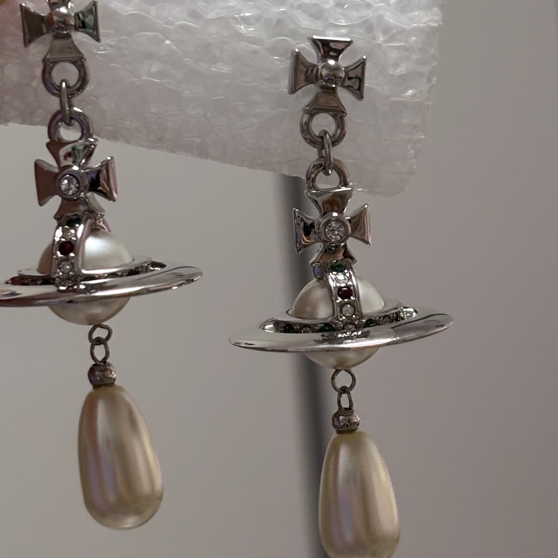 비비안웨스트우드 드롭 귀걸이 새상품 진주 드롭 이어링  상품이미지2