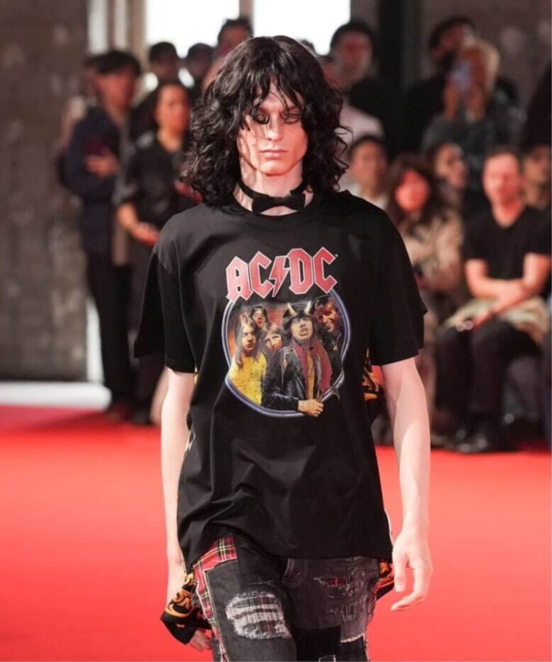 25SS 준야 와타나베 꼼데 가르송 ACDC 빈티지 락밴드 티셔츠 M 상품이미지5