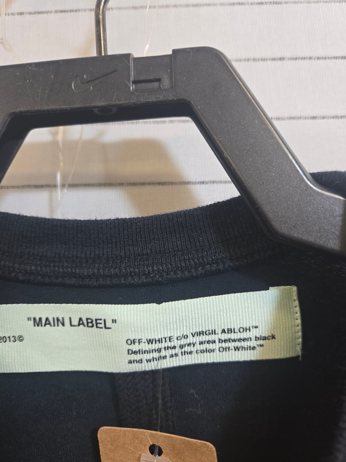 오프화이트 블랙 롱슬리브(매장판 상품이미지9