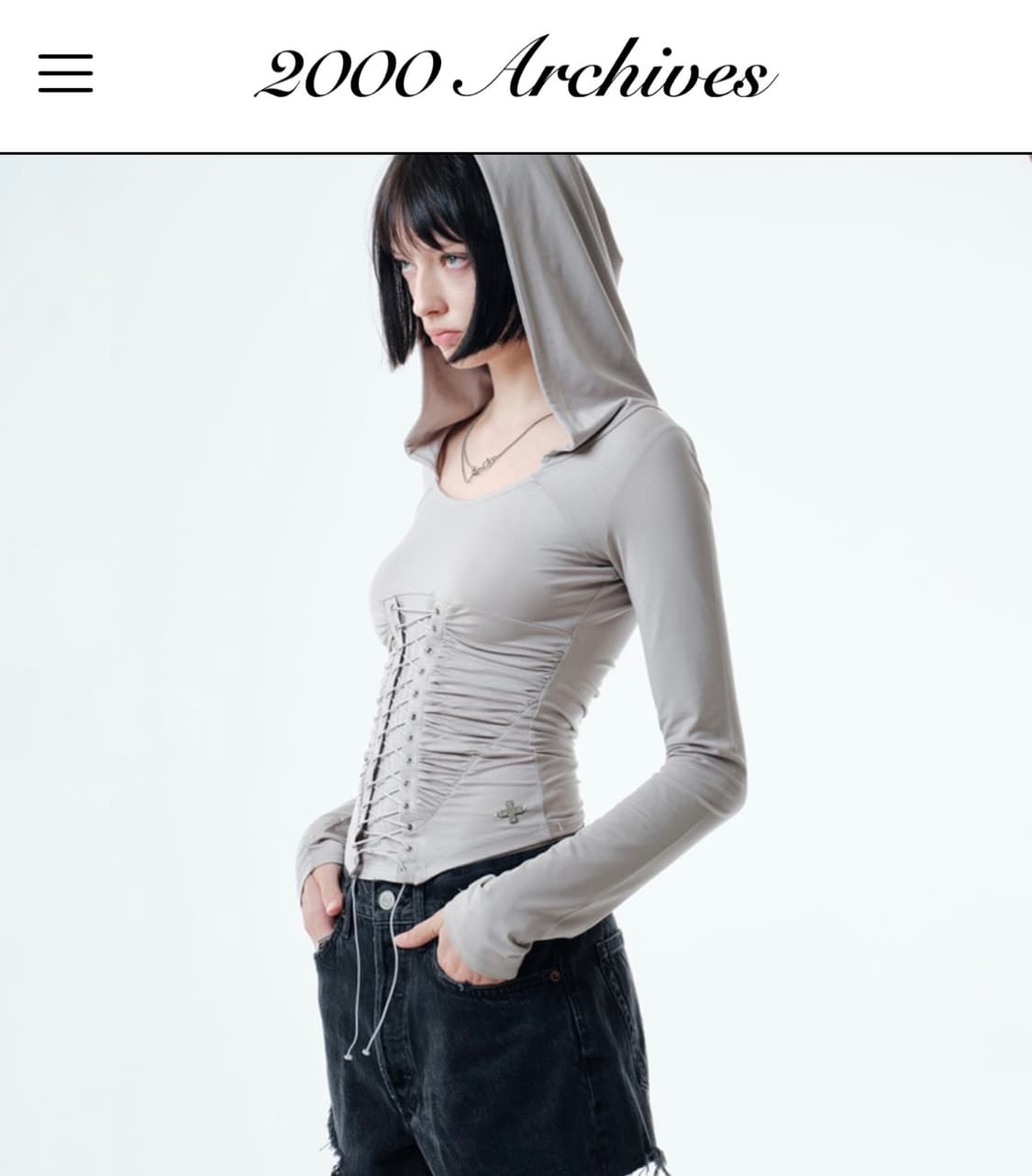 2000아카이브 EVA CORSET TOP  새상품 (공홈 품절 사이즈) 상품이미지1