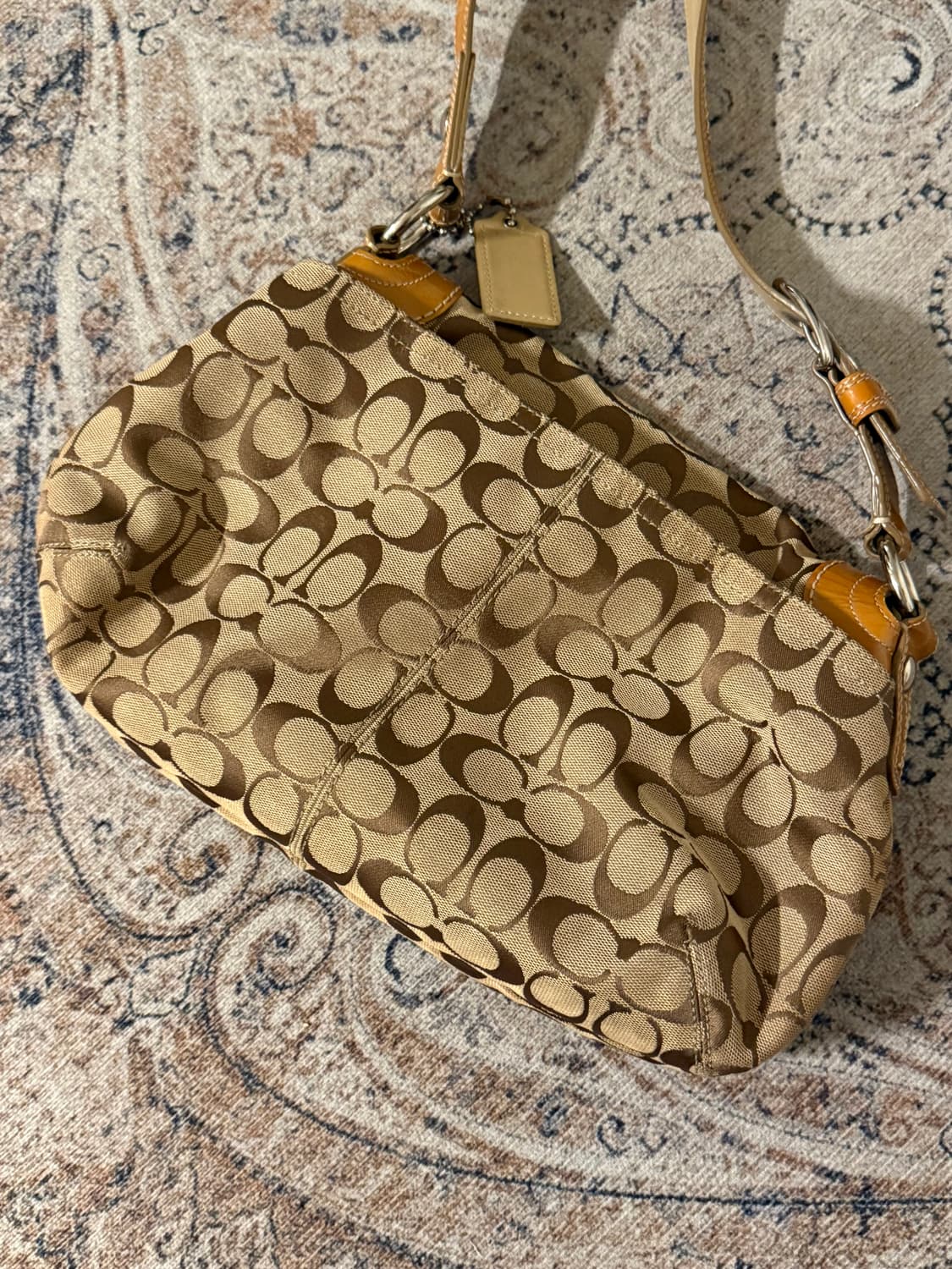 빈티지 코치 웨스턴 카멜 숄더백 상품이미지2