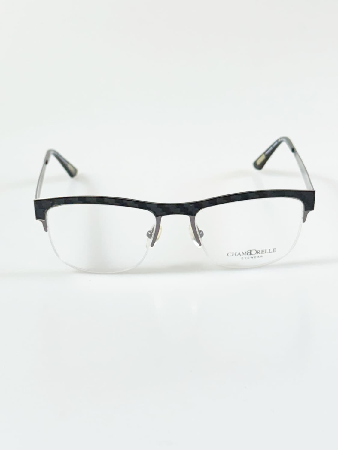 90s CHAMBORELLE 반무테 메탈 스퀘어 빈티지 안경 상품이미지2