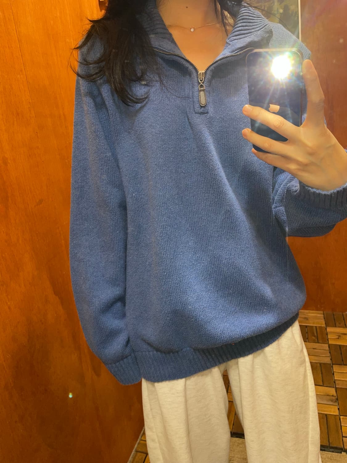 (L) L.L.Bean 엘엘빈 반집업 니트 상품이미지2