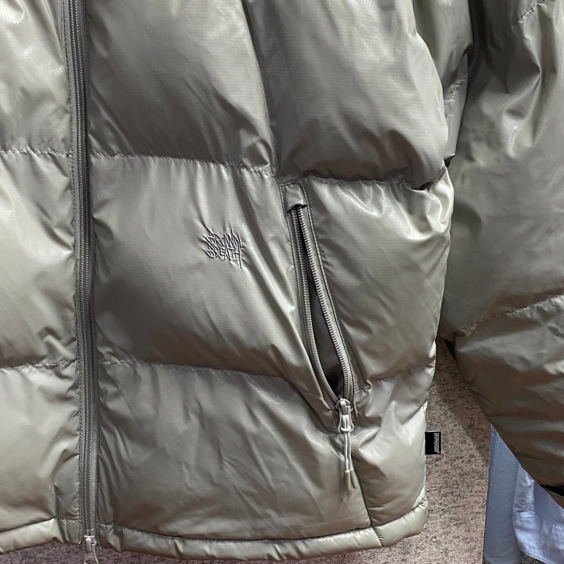 브라운브레스 나일론 그레이 투웨이 패딩 B3457 상품이미지3