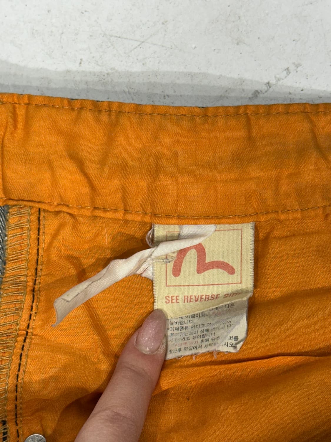 에비수 중청 힙합 새깅 스키니 데님 팬츠 청바지  상품이미지8