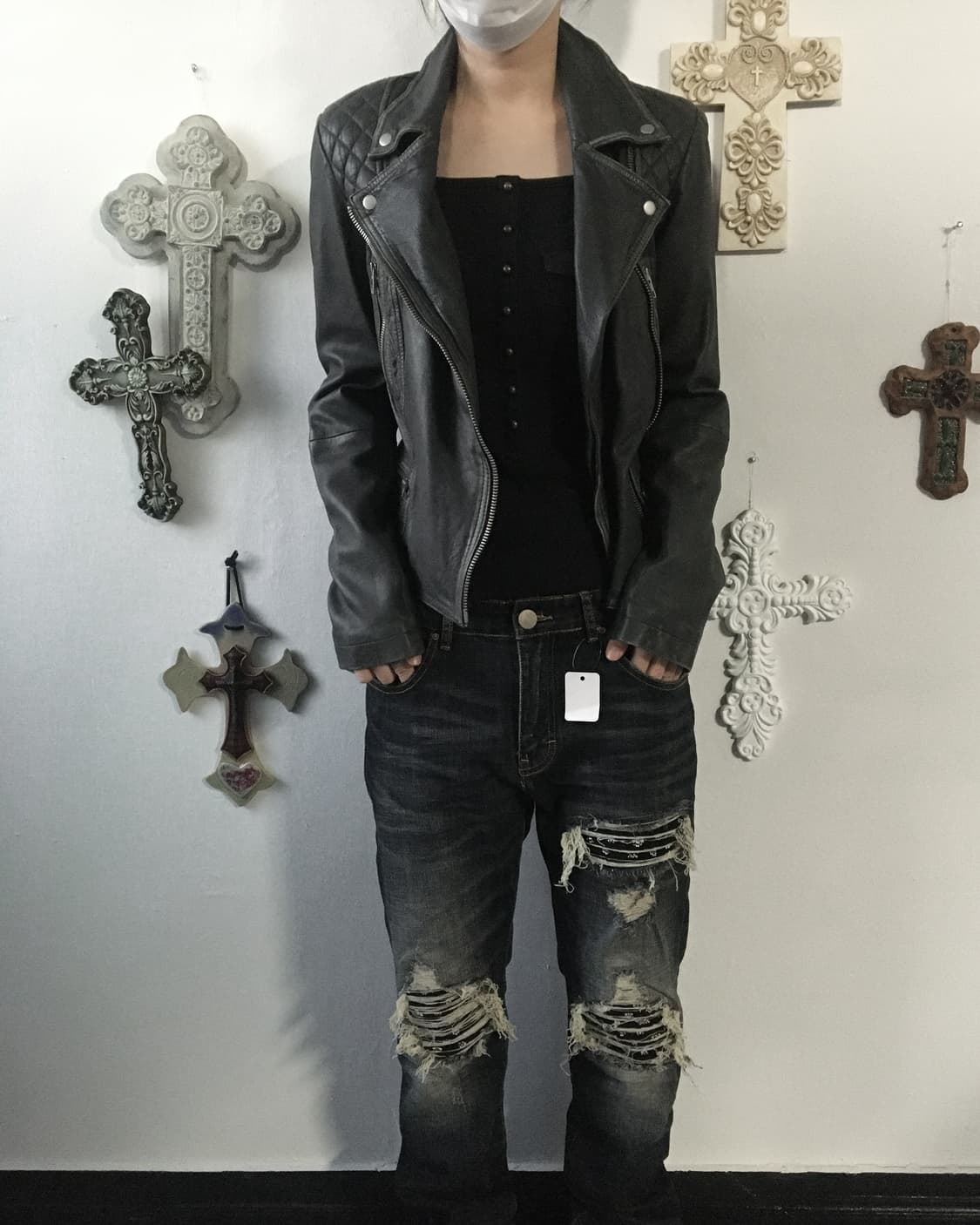 All saints leather rider jacket 상품이미지9