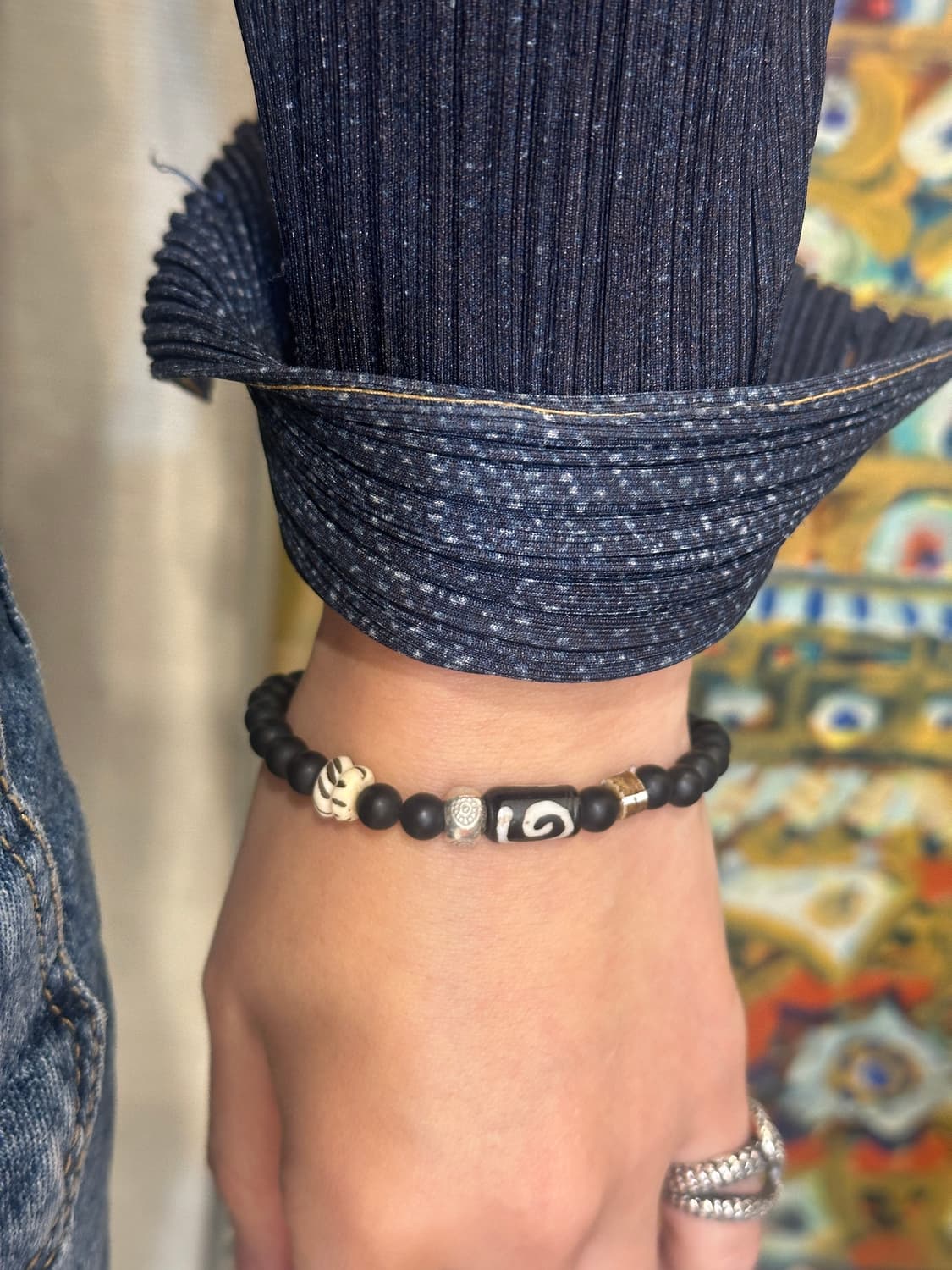 Musta Black Spiral Totem Bracelet 상품이미지4