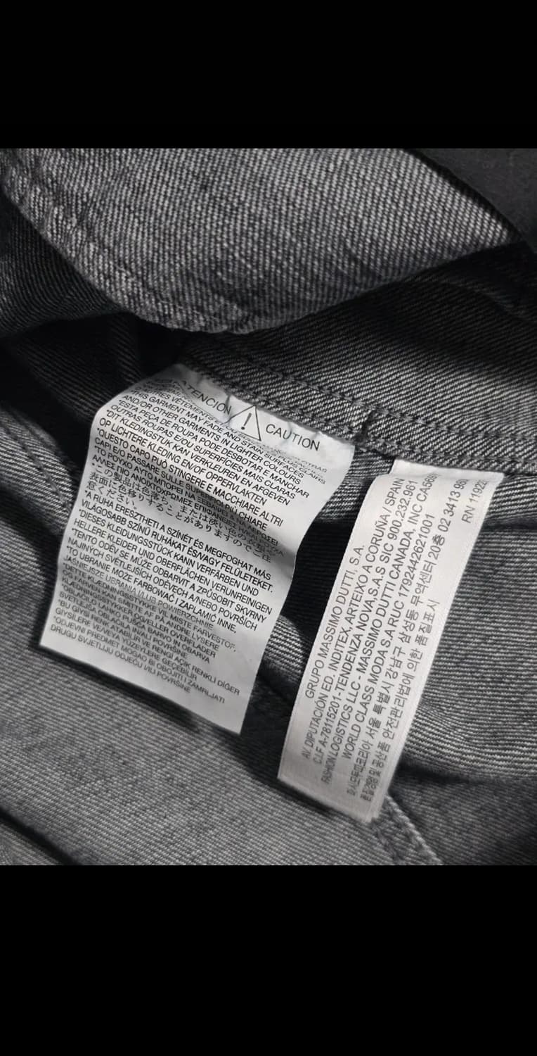 마시모 두띠 벨트 데님 블랙 자켓 S사이즈 상품이미지9