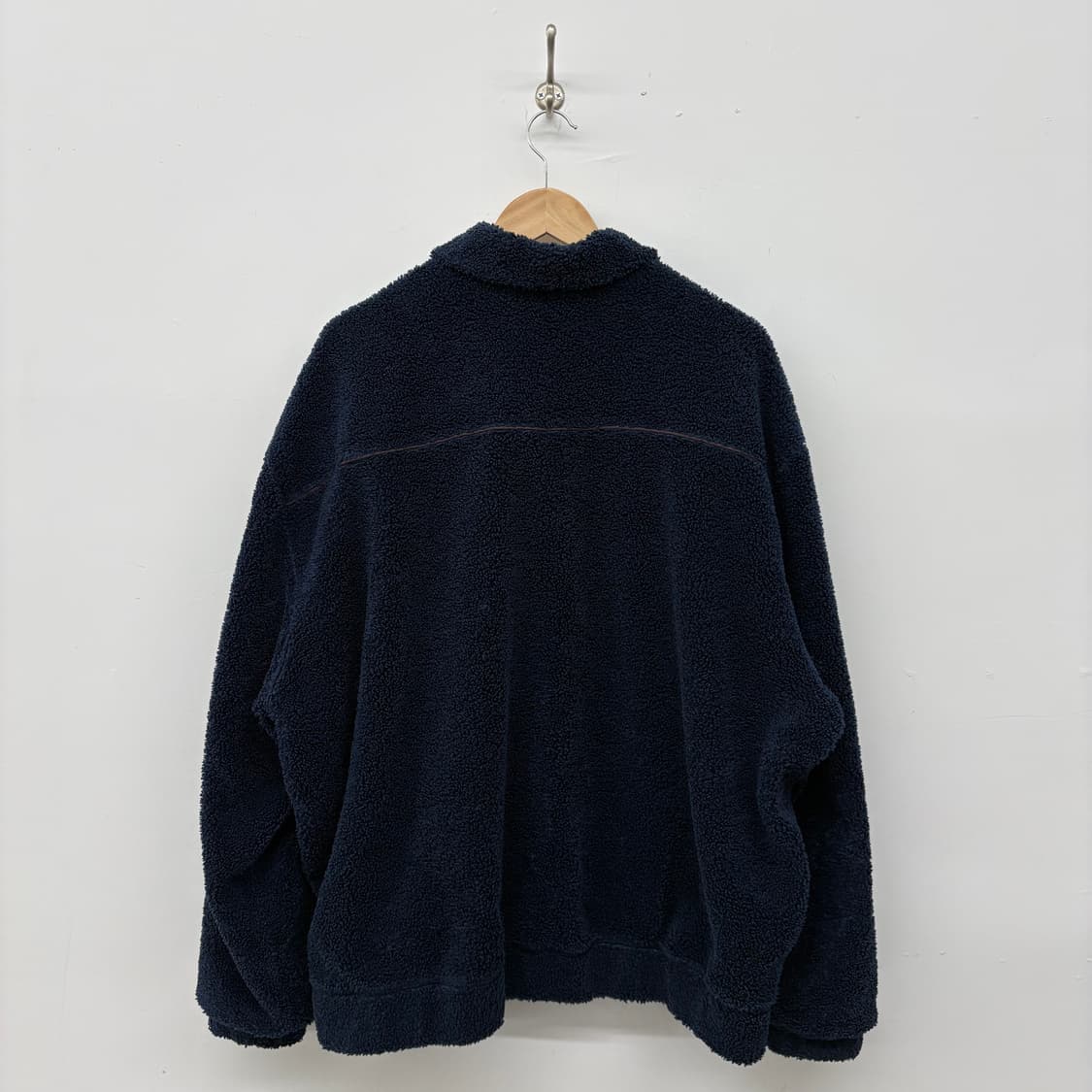 아디다스 네이비 뽀글이 플리스 자켓 남/XL 상품이미지4