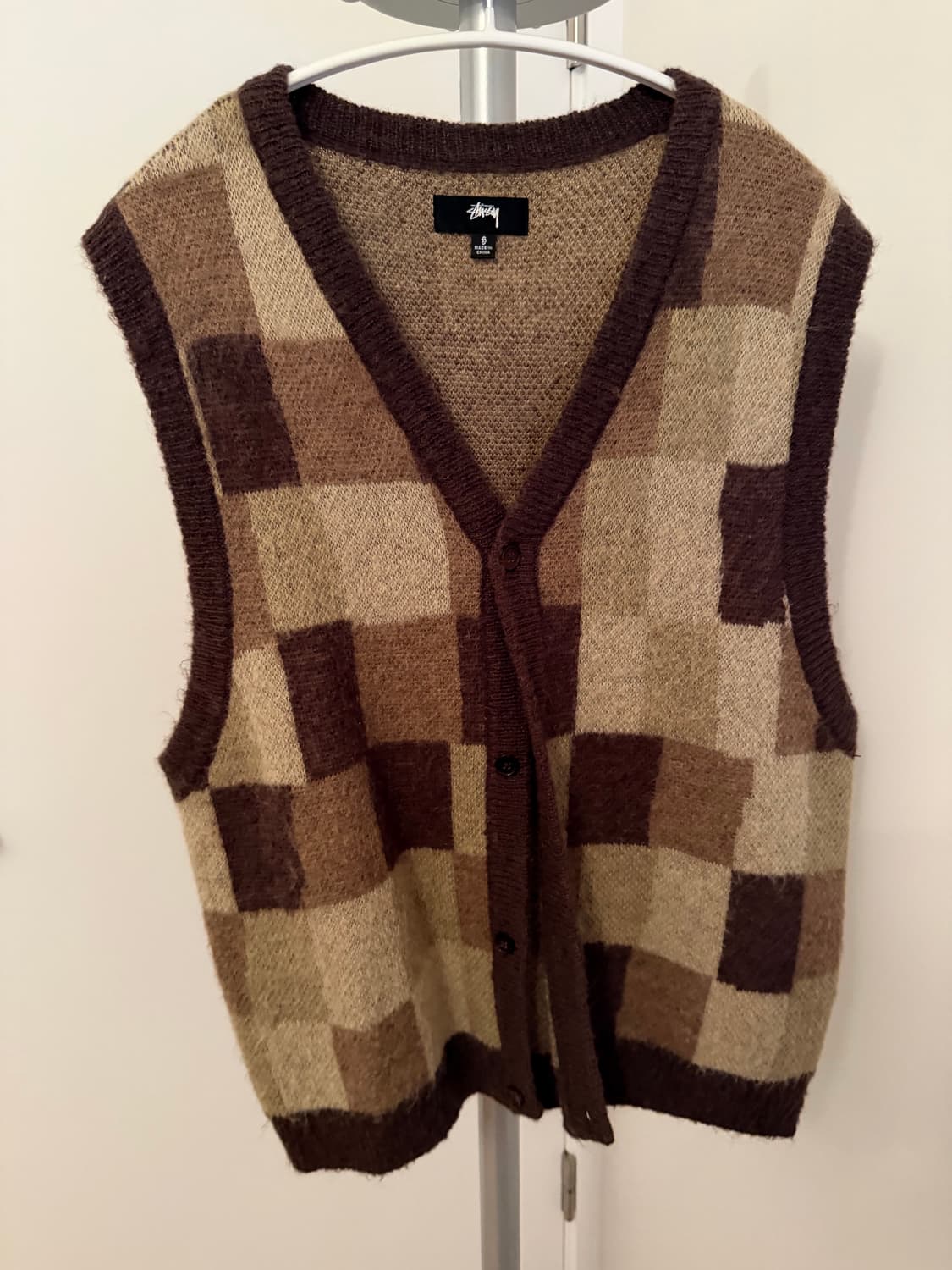 (S) 스투시 워블리 체크 베스트 상품이미지2