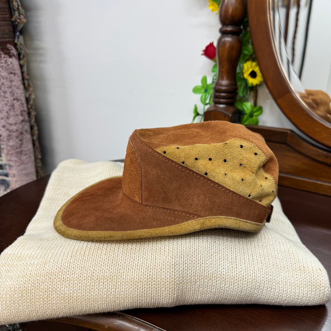 시드니 오스트레일리아 스웨이드 웨스턴 부시 햇   상품이미지3