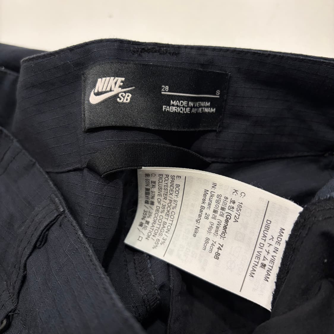 [S] 나이키 SB 립스탑 블랙 카고 바지 C897 상품이미지6