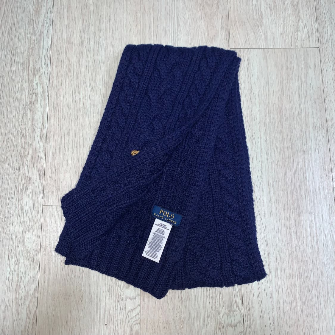[OS] 폴로 베어 케이블 니트 스카프 상품이미지2