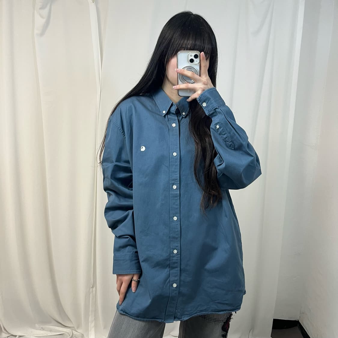 Carhartt dark green shirt 상품이미지1