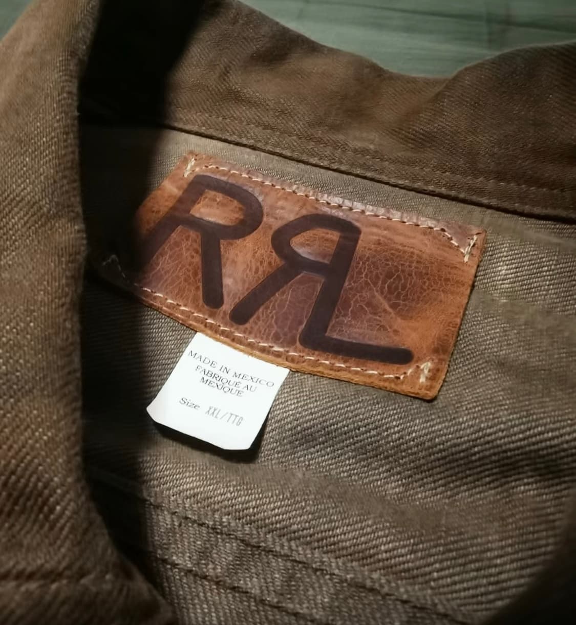 rrl 머드색 데님자켓 xxl 상품이미지2
