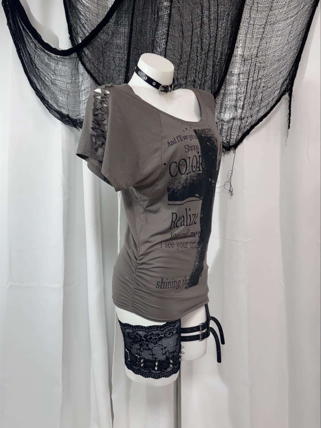 cross damage t-shirt 상품이미지3