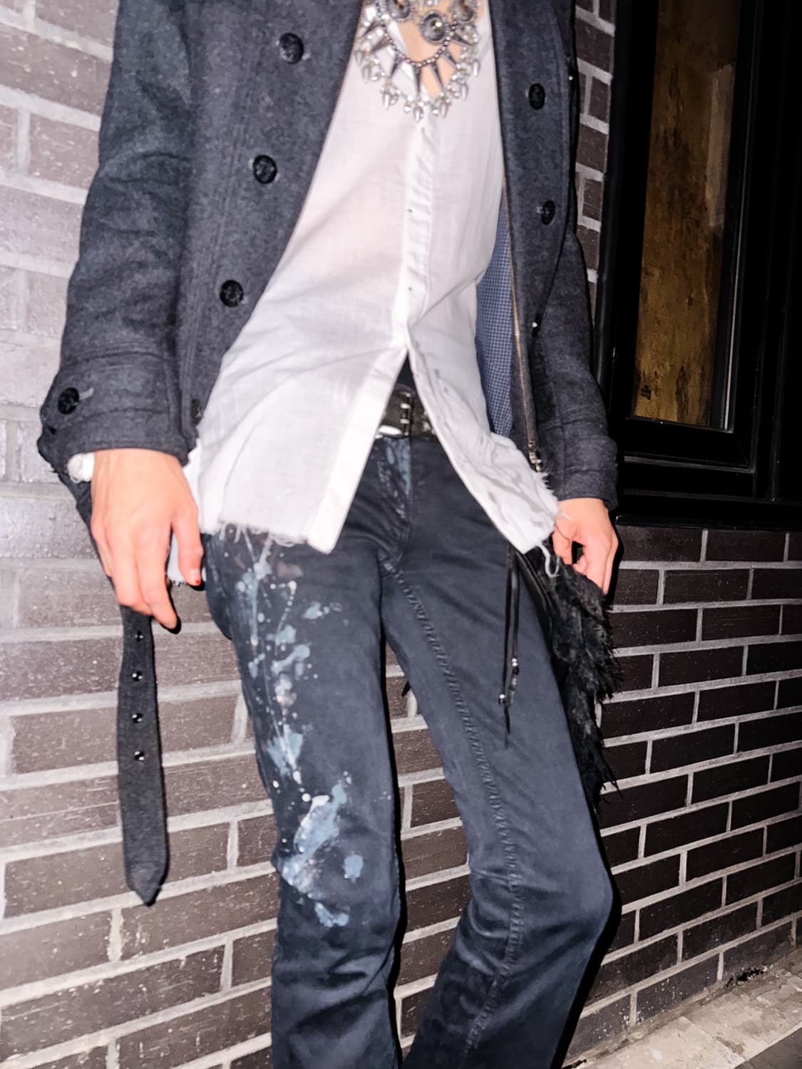 Share Spirit – Paint Splatter Boot-cut  상품이미지2