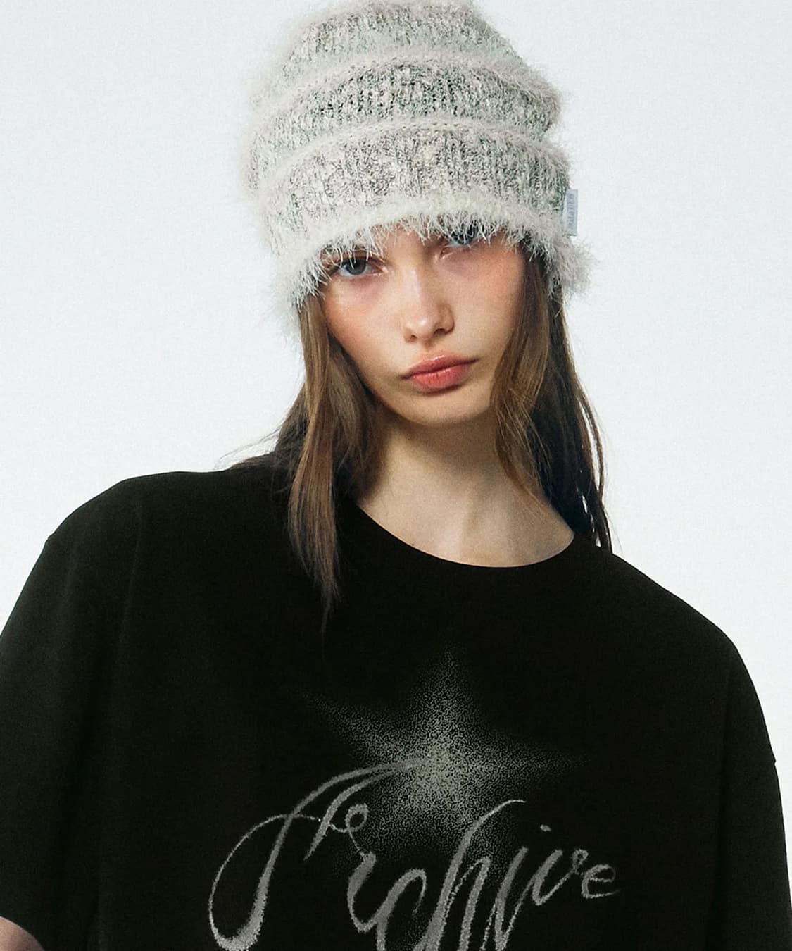 스컬프터 Mixed Yarn Beanie Cream 상품이미지1