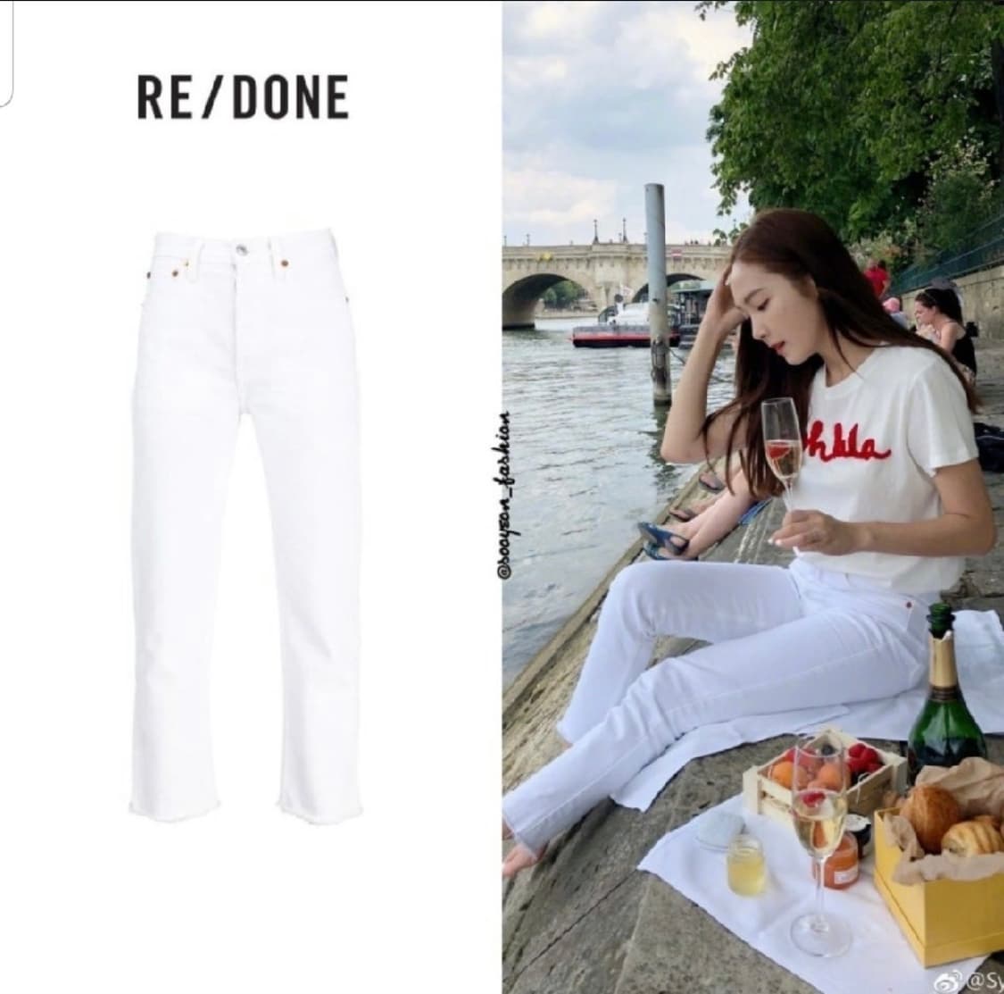 re/done 리던 화이트 데님 상품이미지1