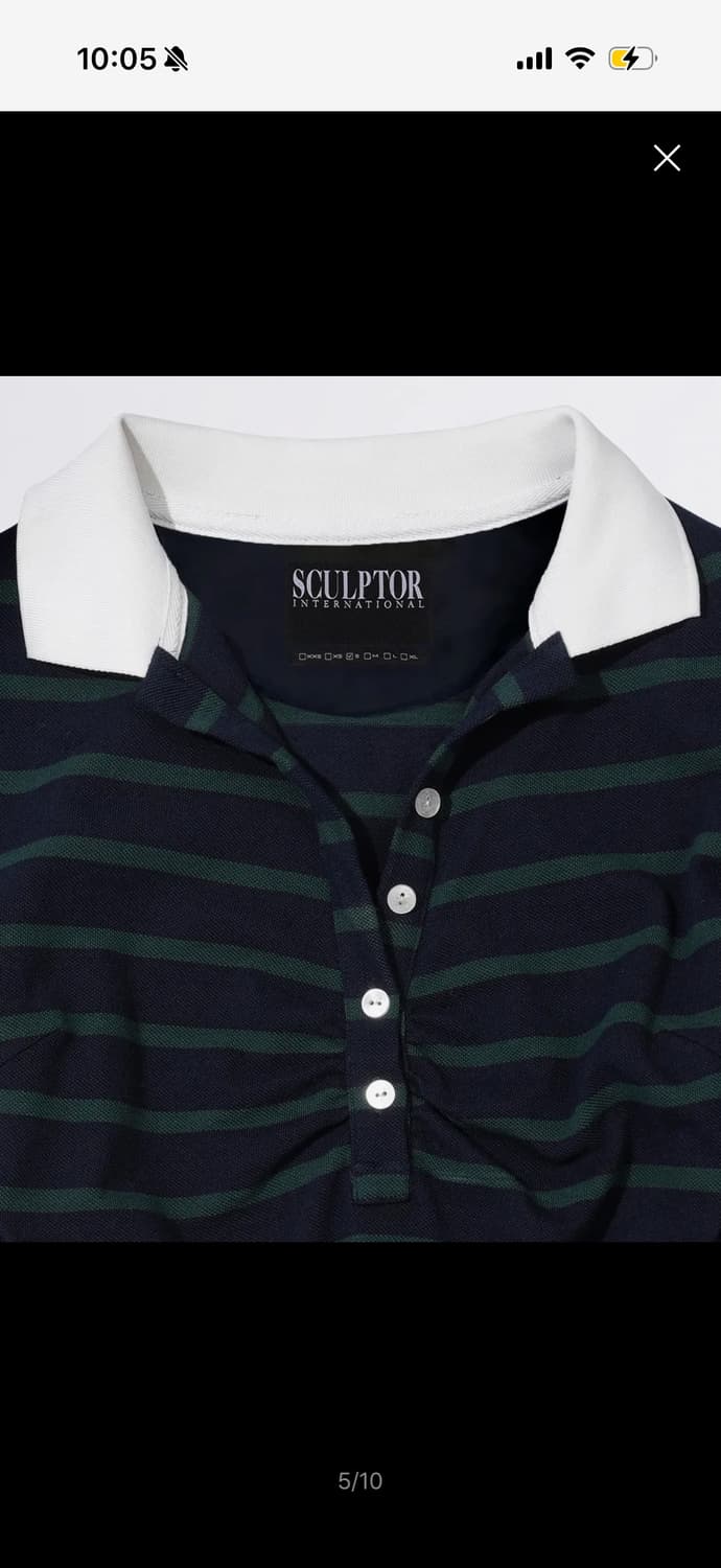 스컬프터 셔링 카라 티셔츠 상품이미지2