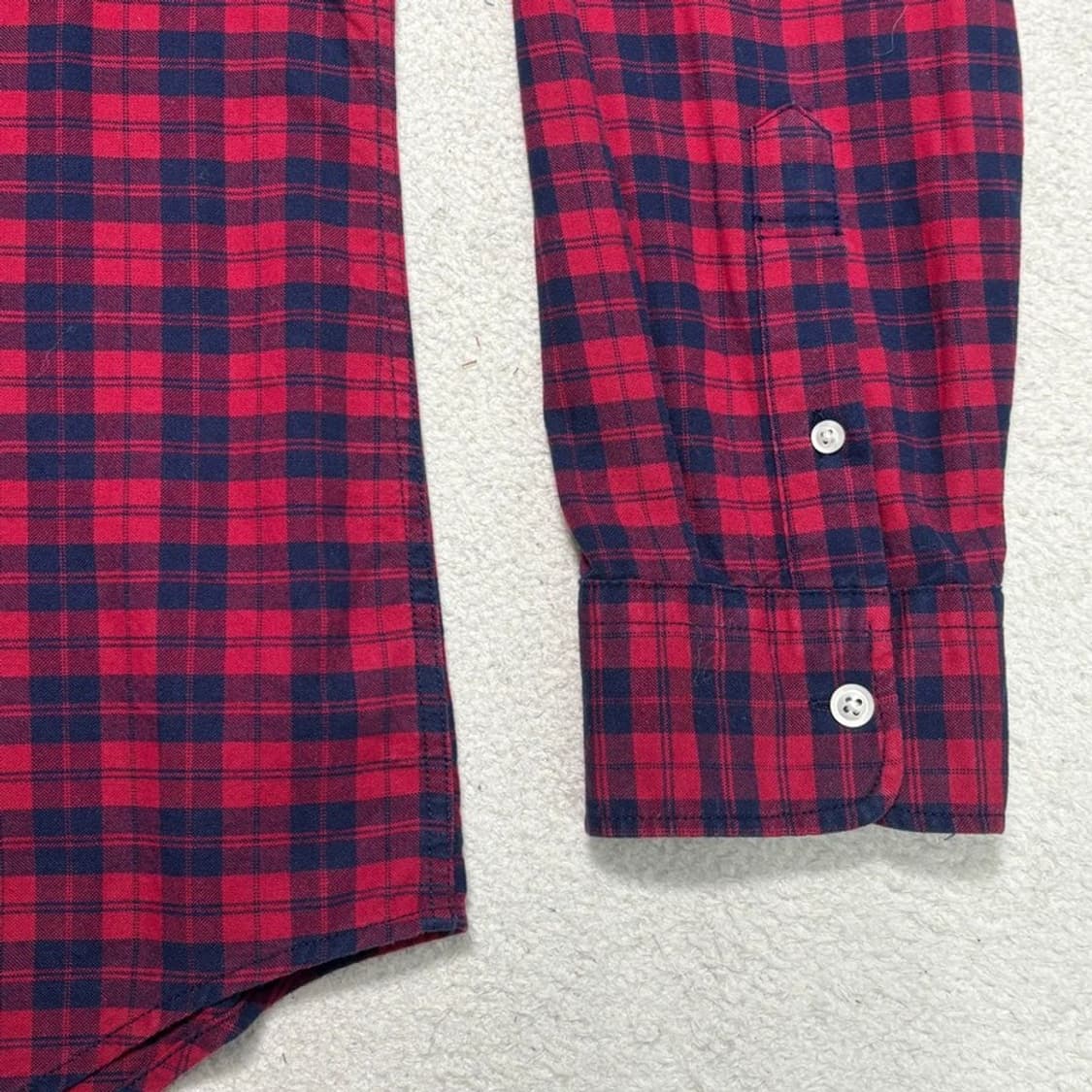 AMERICAN EAGLE 체크 셔츠 레드 XL 상품이미지3