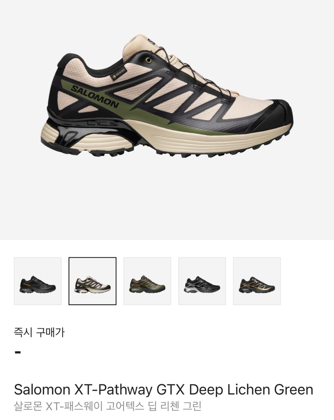 살로몬 XT-패스웨이 고어텍스 딥 리첸 그린 265 상품이미지1