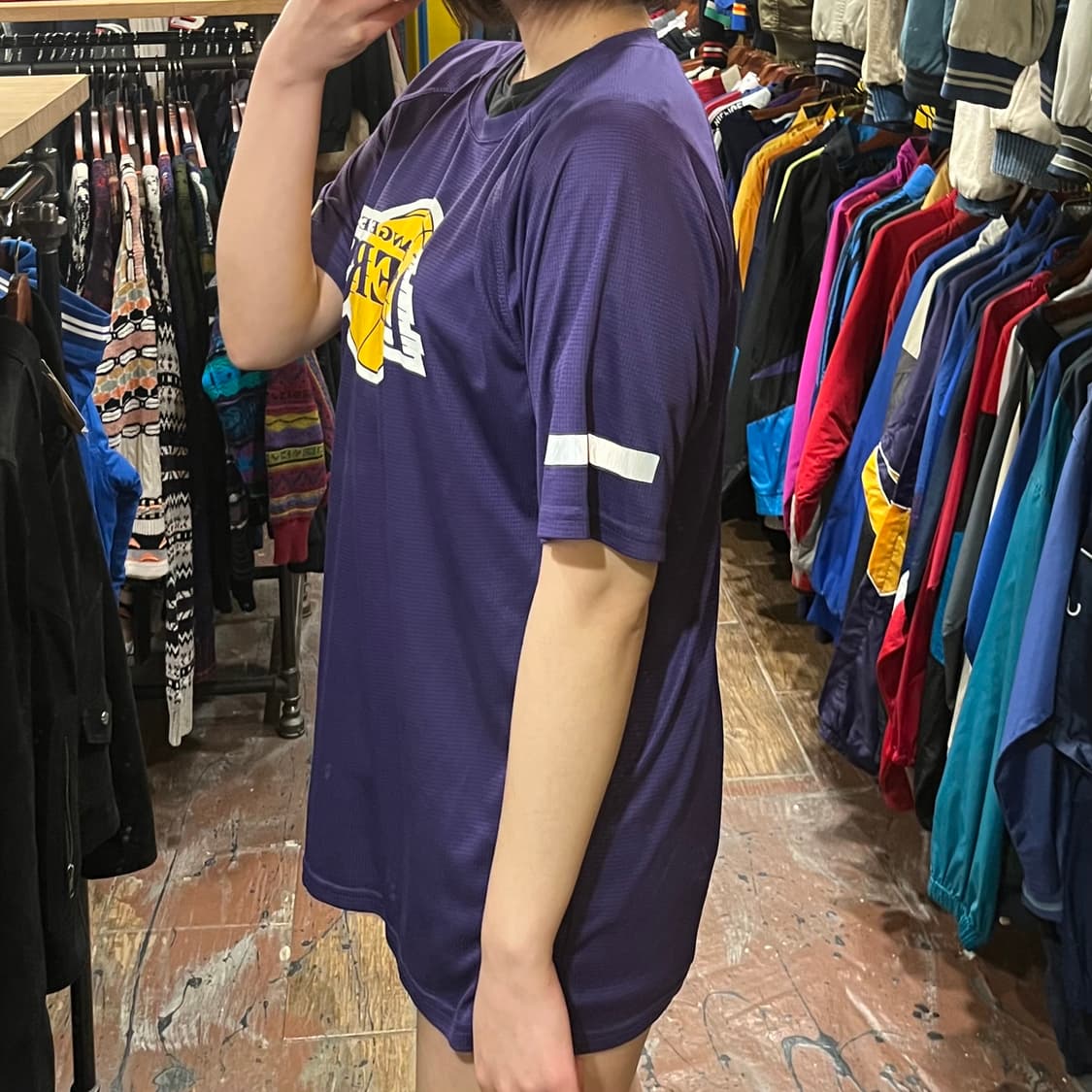 [HI] 빈티지 반팔져지 퍼플 상품이미지4