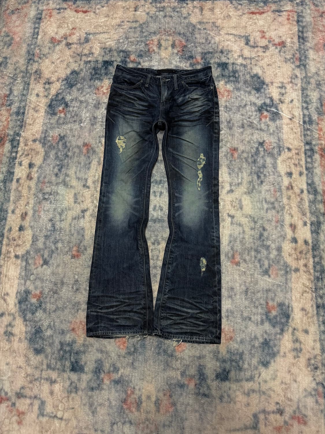 Fuga 00s archive whisker boot cut denim 상품이미지1