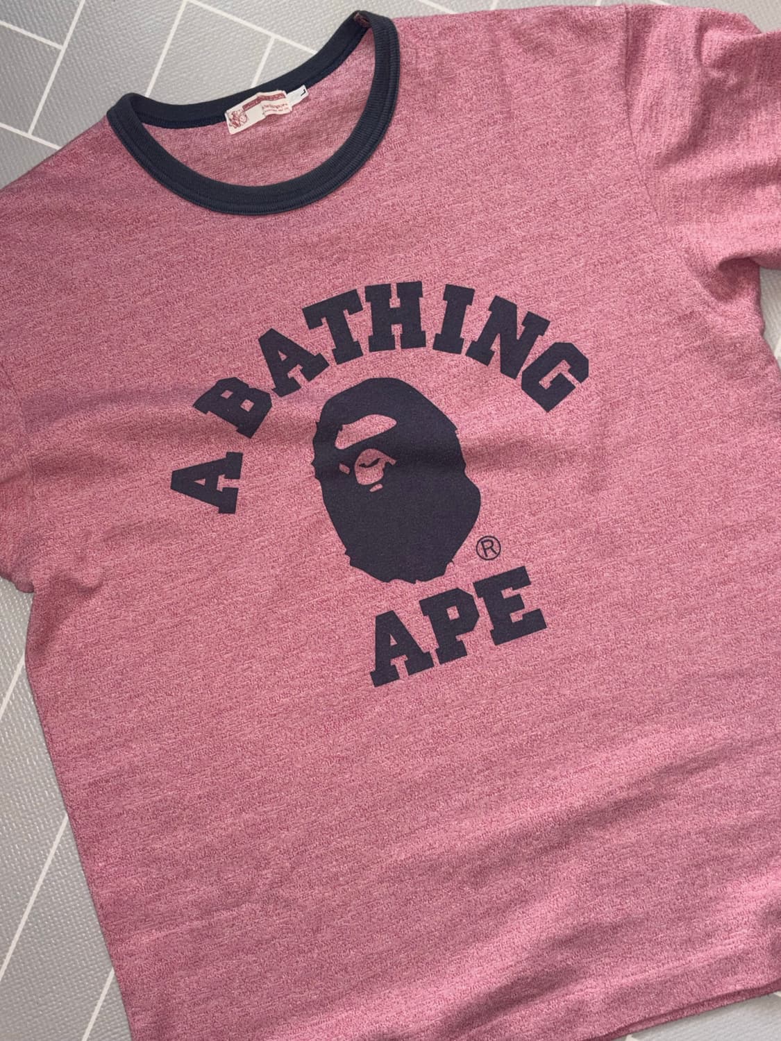 베이프 bape OG 핑크 링거티 상품이미지1
