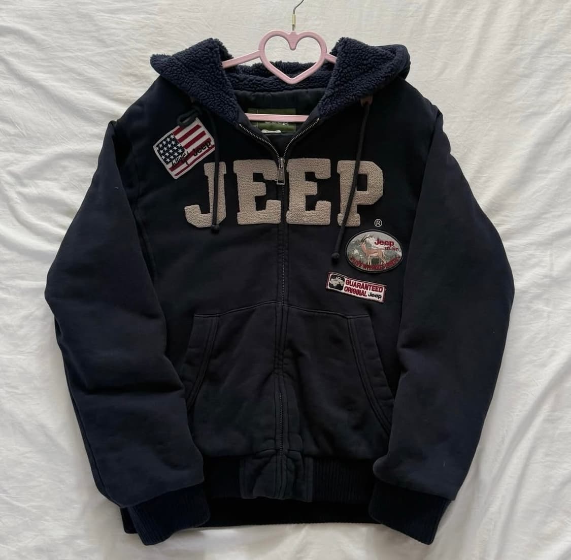 Jeep 네이비 후드집업 상품이미지1