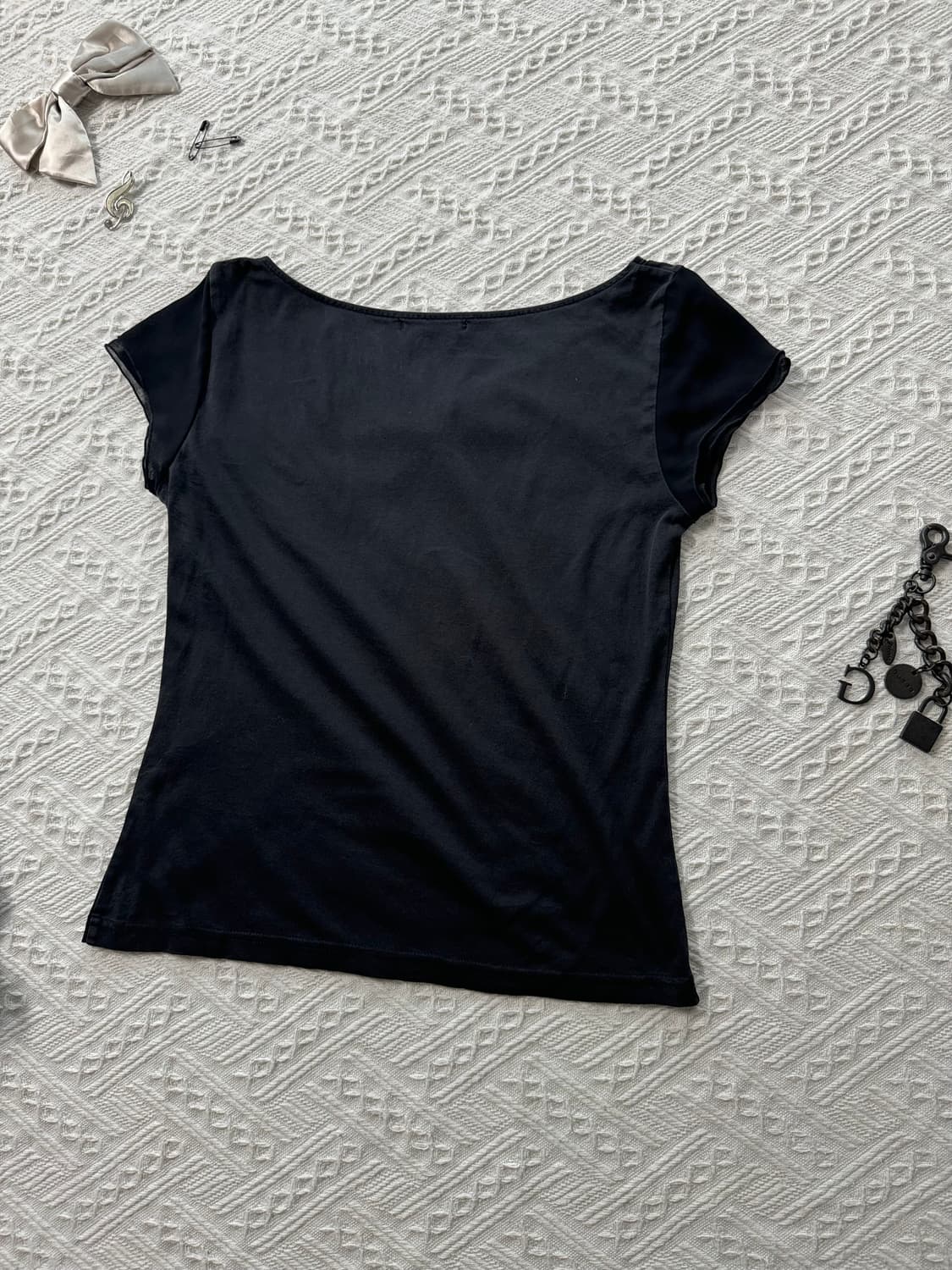 레이스 셔링 새틴 디테일 3pcs SET 상품이미지8