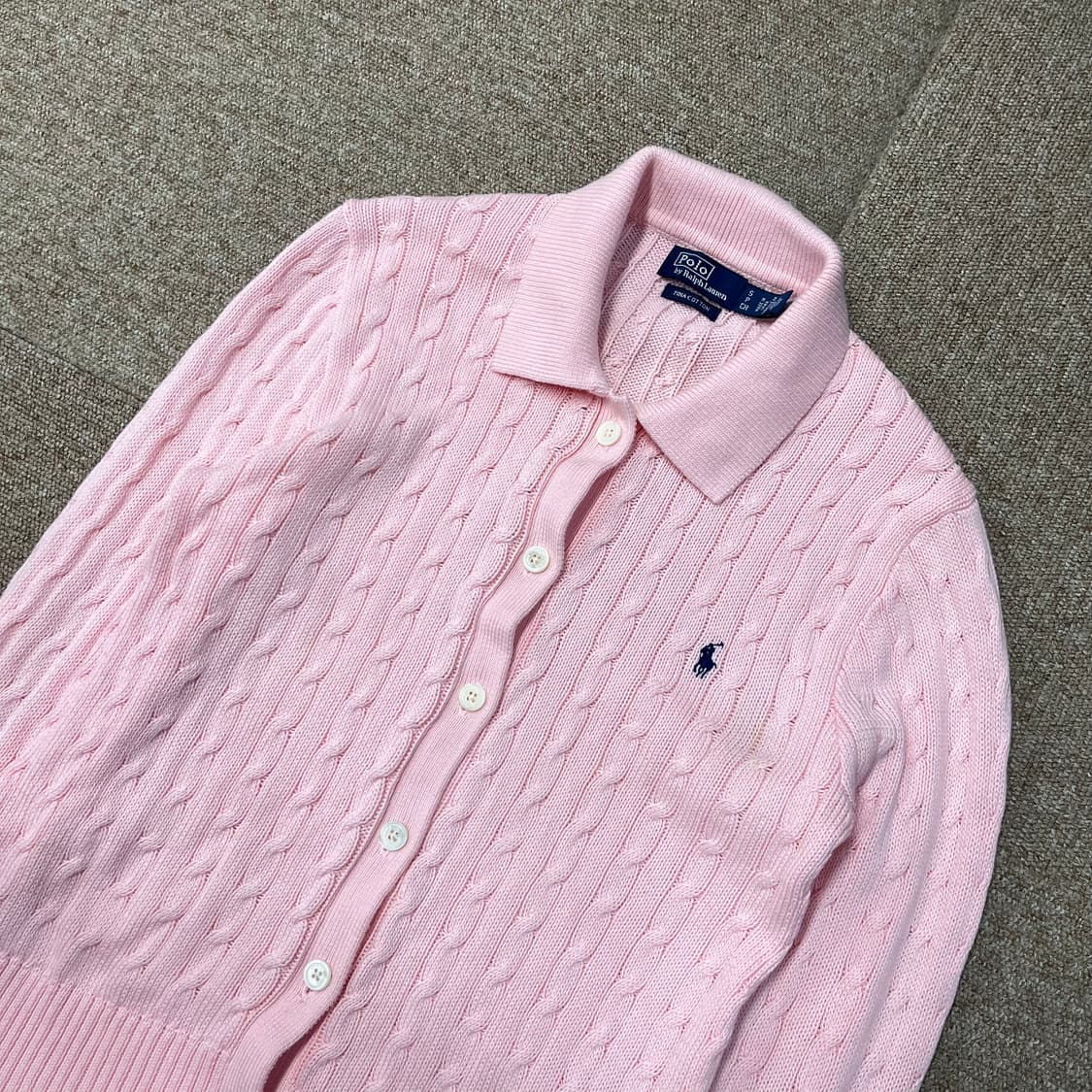 신형 폴로 랄프로렌 꽈배기 가디건 상품이미지3