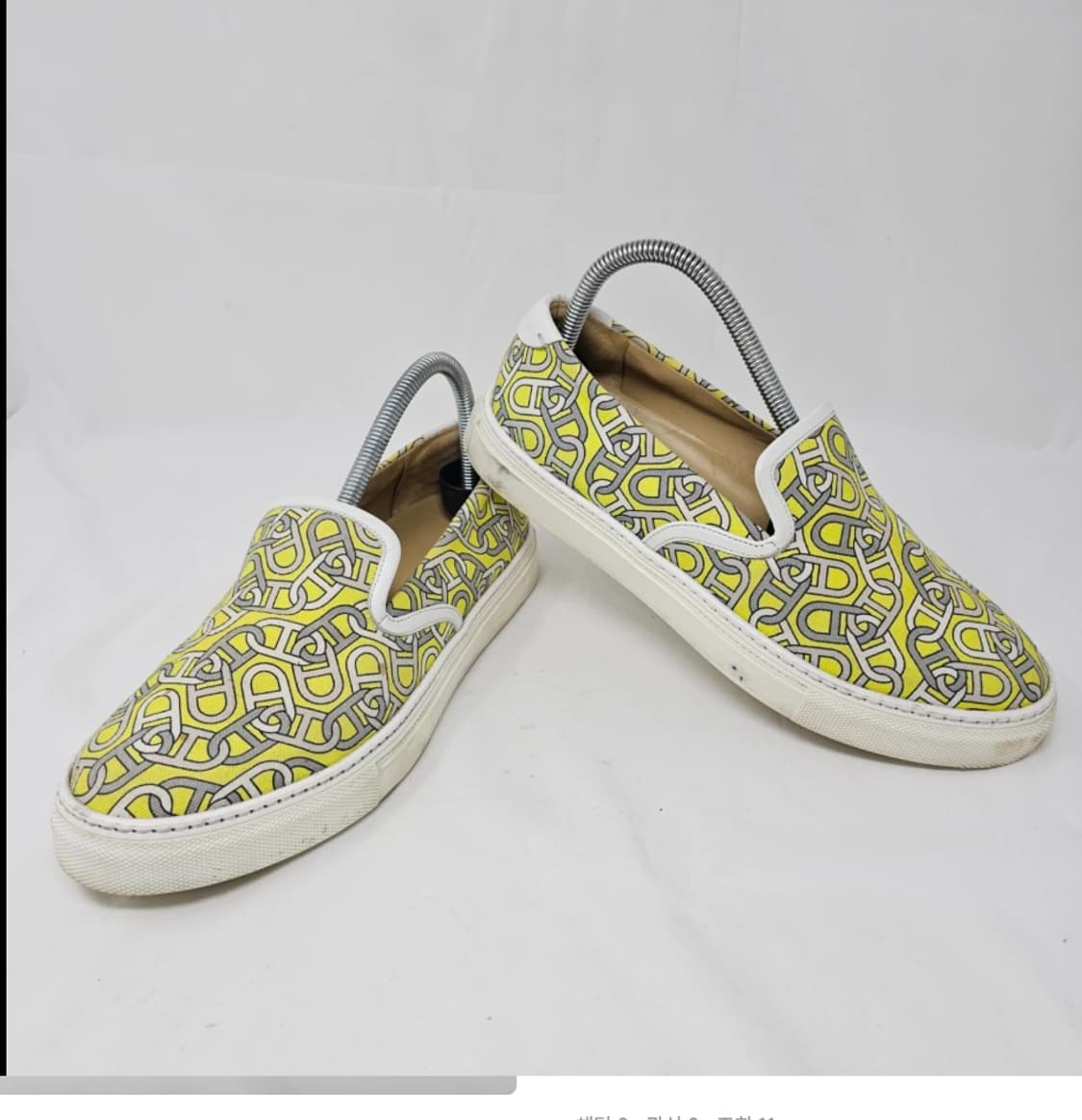 정품 에르메스 옐로우 패턴 슬립온 40 상품이미지3