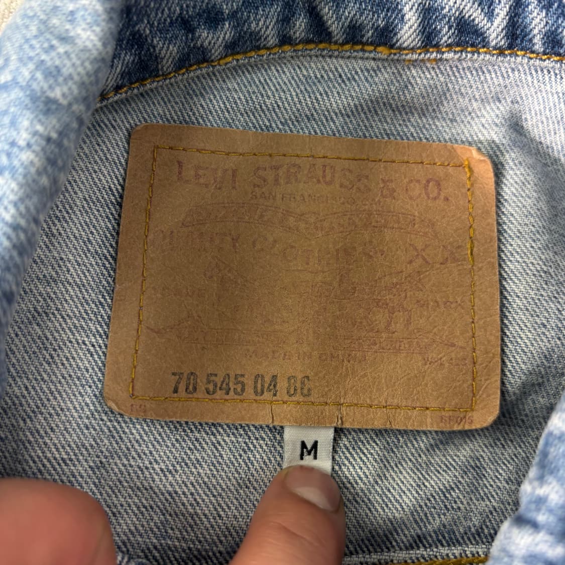 100 리바이스 90s 70507-0389 데님 트러커 자켓 상품이미지4