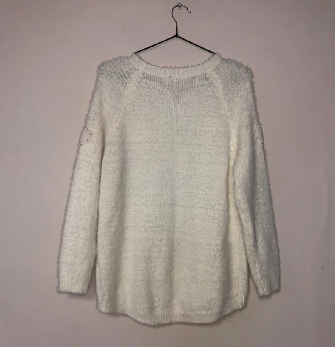 Vintage 💿 white heart knit 상품이미지4