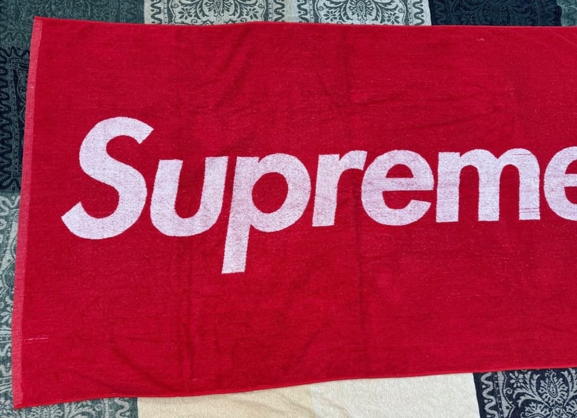 슈프림 12ss SUPREME 비치 타올 박스로고 타월 인테리어 패브릭 상품이미지6