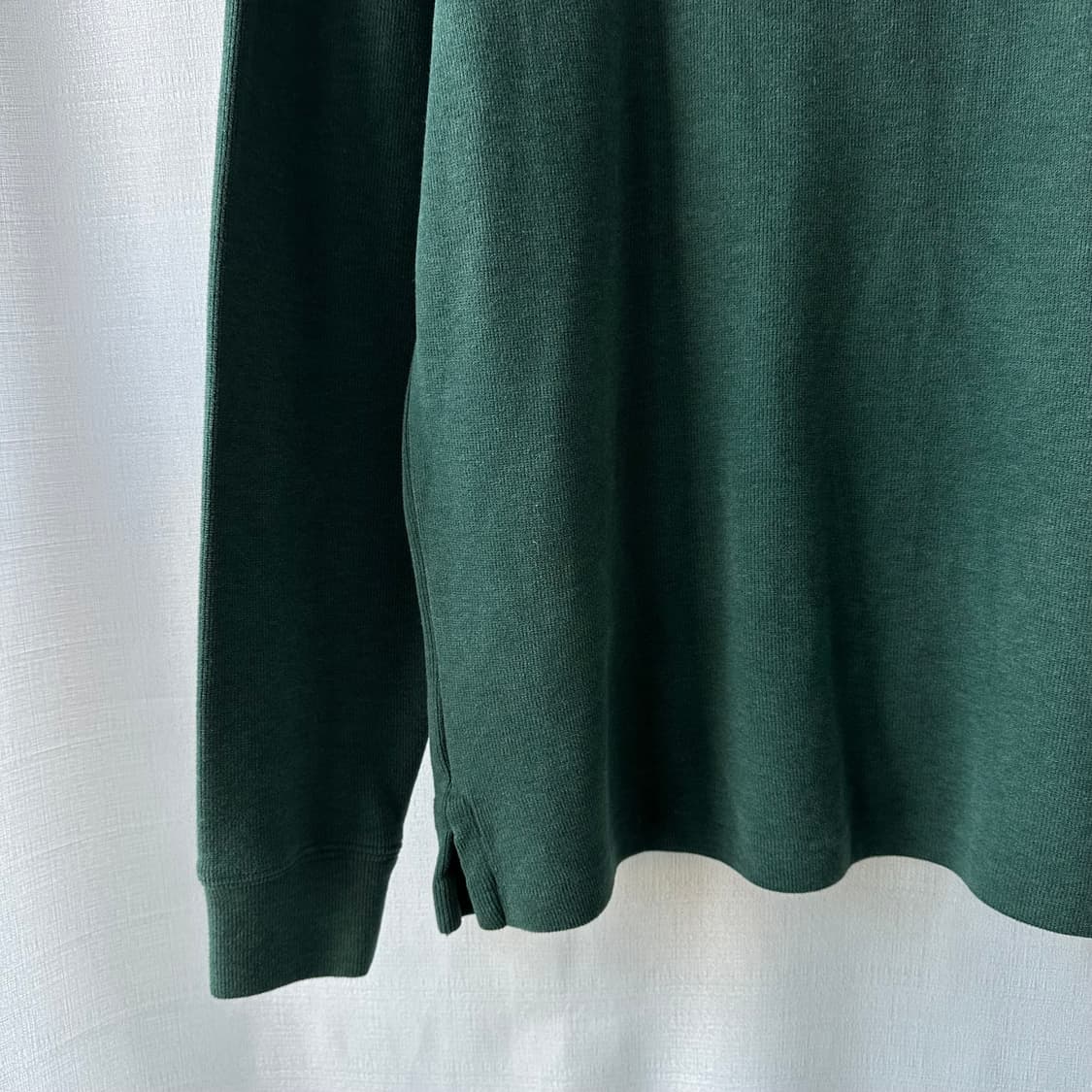 폴로 랄프로렌 신형 QR 하프 집업 코튼 니트 그린 L 상품이미지3