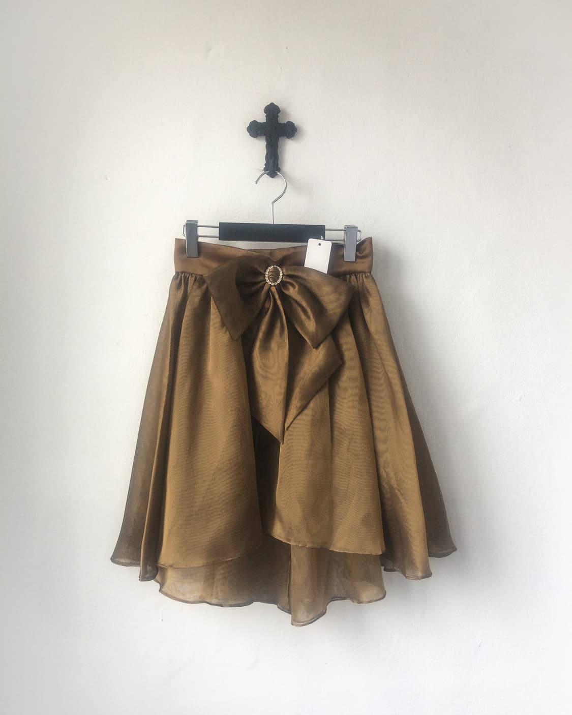 Ribbon point layered skirt 상품이미지1