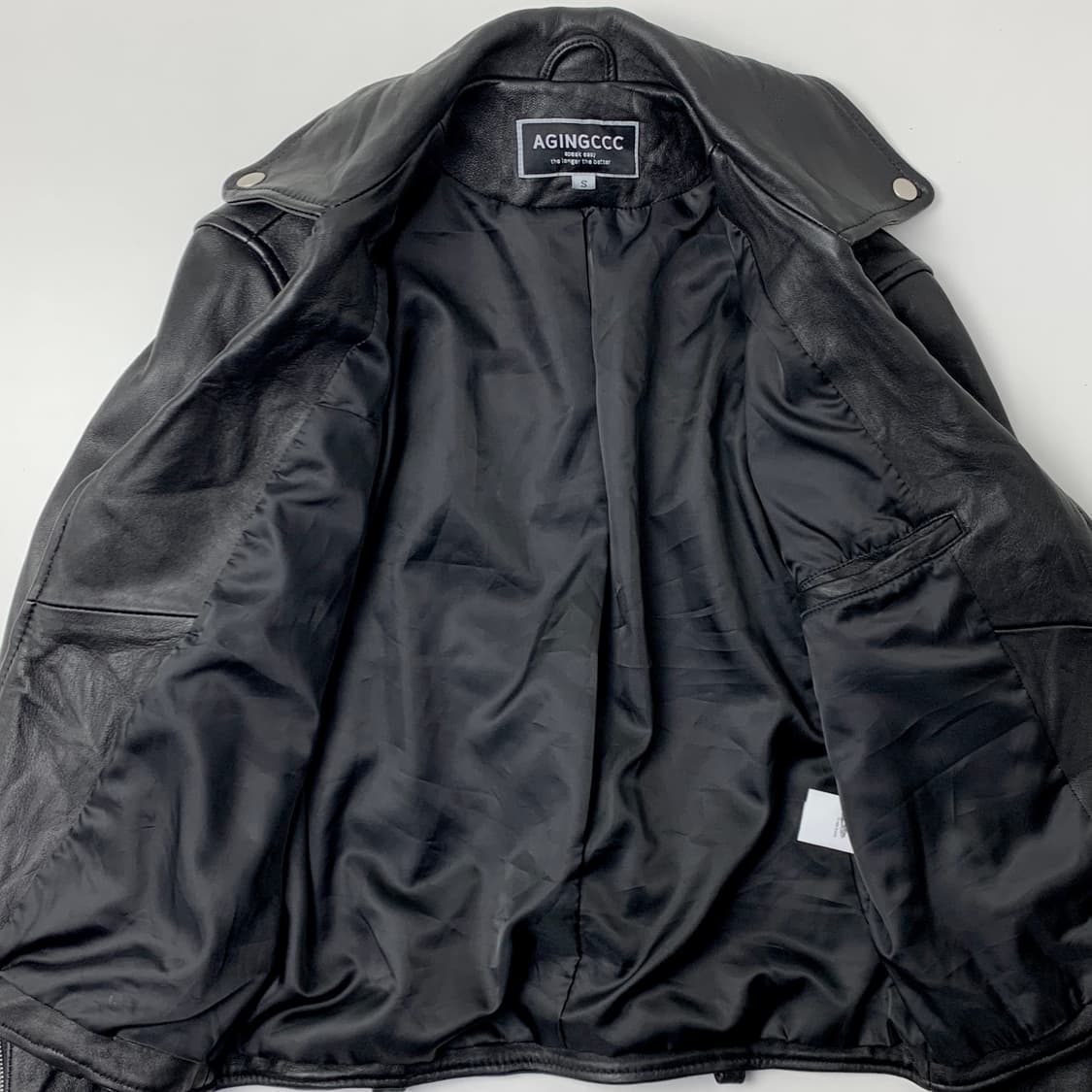 [S/정품] 에이징씨씨씨 양가죽 라이더 자켓 상품이미지4