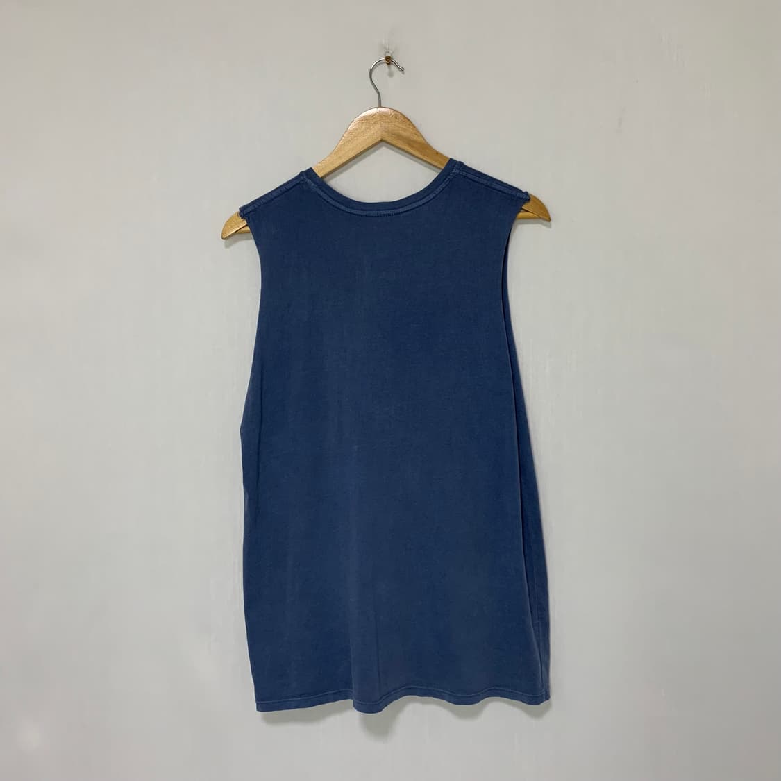 할리 데이비슨 빈티지 스컬 프린팅 슬리브리스 나시 블루 XL 상품이미지5