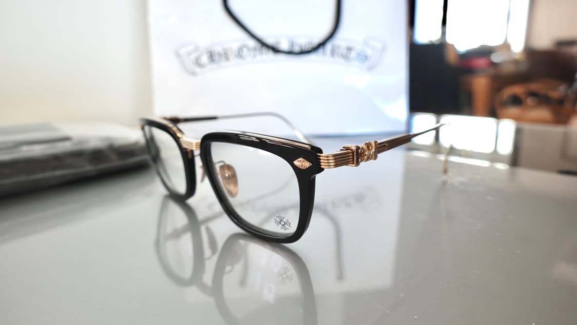 크롬하츠 오버포크 블랙/골드 안경 상품이미지4