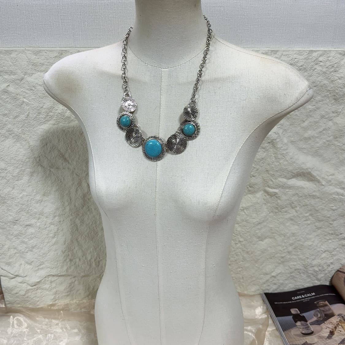 빈티지 터키석 목걸이 상품이미지1