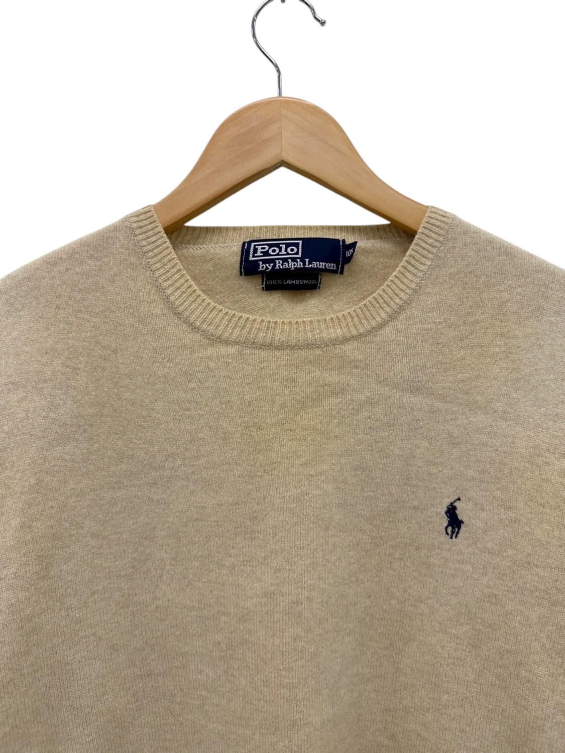 00s 폴로 울 니트 아이보리 (XL) 상품이미지2