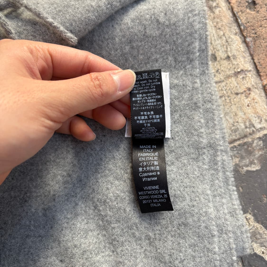 Vivienne Westwood 비비안웨스트우드 울 머플러 목도리 상품이미지5
