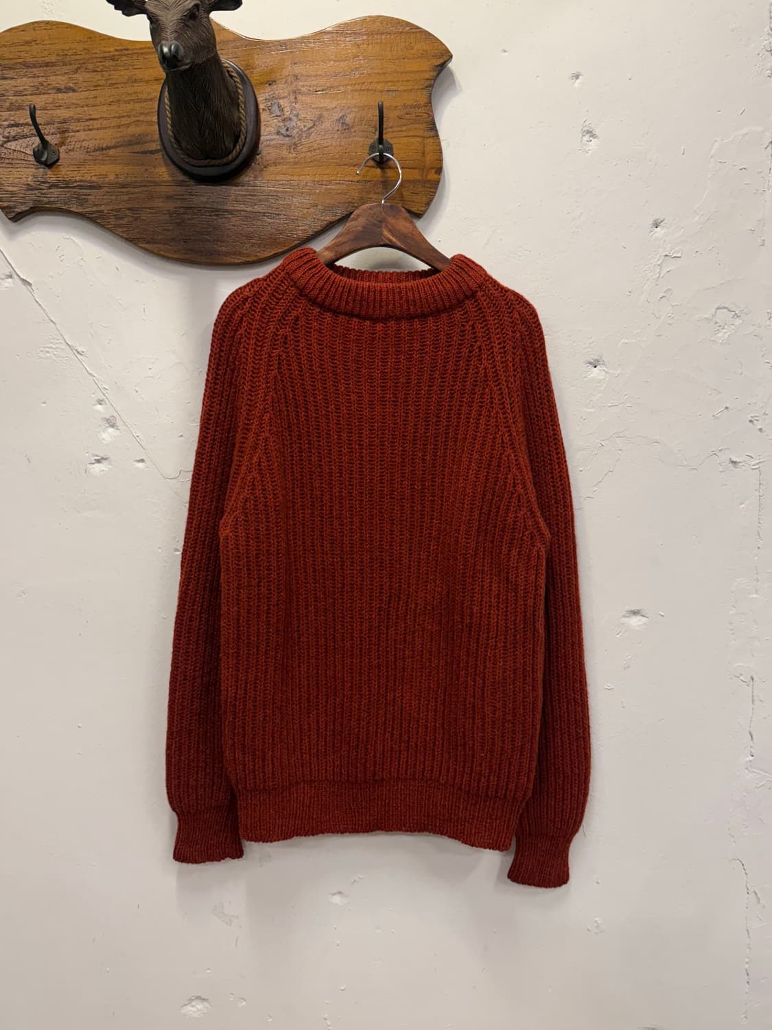 M) England Lands’ End Wool Raglan Knit S 상품이미지2
